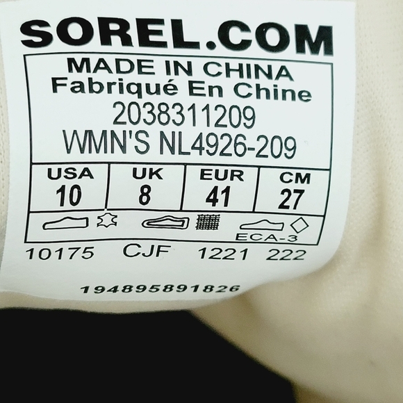 NEW Sorel Beige Ankle Lace Bootie Size 10 - Picture 6 of 6